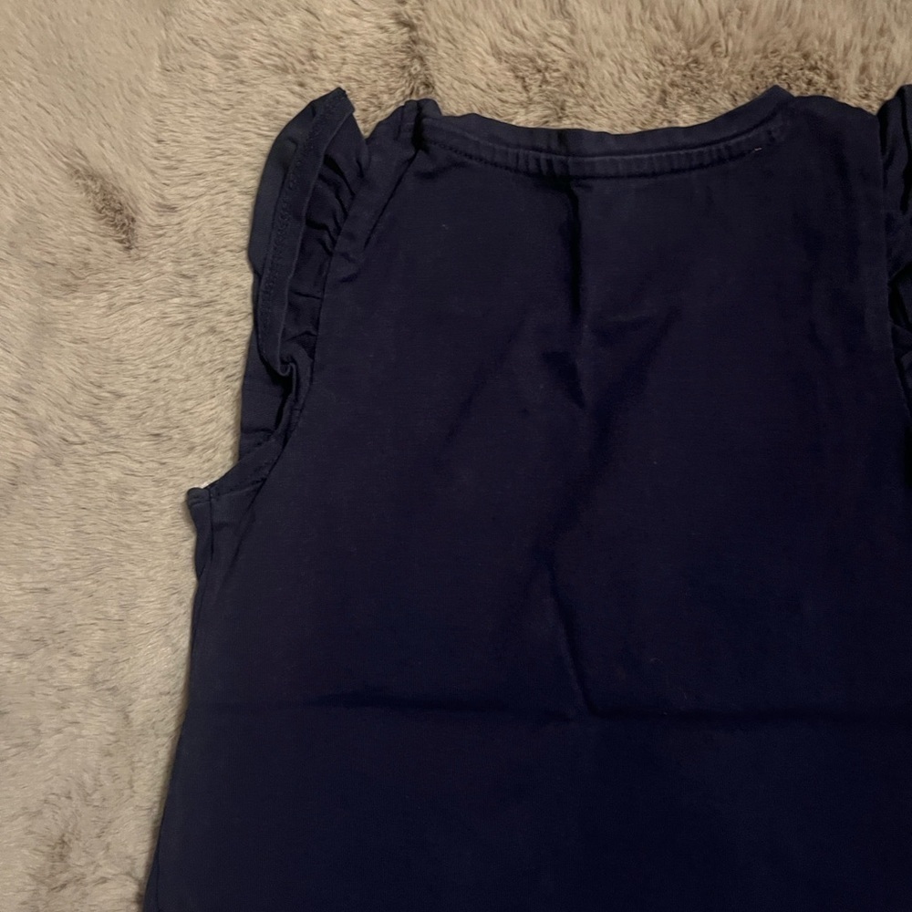 Isaac Mizrahi Kids Navy Floral Animal Tank Top - Picture 8 of 9